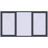 Pricing Tilt-and-Turn 2470x1340 mm REHAU ENERGY-SAVING SYNEGO MD ANTHRACITE_GREY_STRUKTURAL external