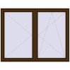 Pricing Tilt-and-Turn 1800x1400 mm REHAU OPTIMUM EURO-DESIGN 70 DARK_OAK two-sided
