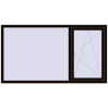 Pricing Tilt-and-Turn 2000x1100 mm REHAU OPTIMUM EURO-DESIGN 70 BLACK_BROWN two-sided