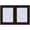 Ustalenie cen Okna skrzydłowe 1320x830 mm REHAU ENERGY-SAVING SYNEGO MD BLACK_BROWN dwustronny