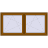 Pricing Tilt-and-Turn 1770x860 mm REHAU ENERGY-SAVING SYNEGO MD GOLDEN OAK two-sided