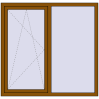 Ustalenie cen Okna skrzydłowe 1450x1400 mm EPSILON OPTIMA GOLDEN OAK zewnętrzny