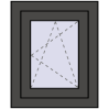 Ustalenie cen Okna skrzydłowe 500x560 mm EPSILON OPTIMA BASALT_GREY dwustronny