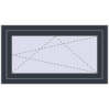 Pricing Tilt-and-Turn 1000x550 mm REHAU OPTIMUM EURO-DESIGN 70 ANTHRACITE_GREY_STRUKTURAL external