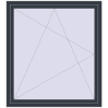 Pricing Tilt-and-Turn 1290x1430 mm REHAU ENERGY-SAVING SYNEGO MD ANTHRACITE_GREY_STRUKTURAL two-sided