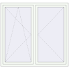 Pricing Tilt-and-Turn 1580x1480 mm REHAU OPTIMUM EURO-DESIGN 70 RAL 9016 Traffic white two-sided