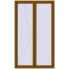 Pricing Tilt-and-Turn 1350x2300 mm REHAU OPTIMUM EURO-DESIGN 70 GOLDEN OAK two-sided