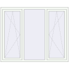 Pricing Tilt-and-Turn 1710x1380 mm REHAU ENERGY-SAVING SYNEGO MD RAL 9016 Traffic white two-sided