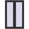 Ustalenie cen Okna skrzydłowe 1005x1505 mm REHAU ENERGY-SAVING SYNEGO MD BLACK_ULTI-MATT dwustronny