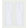 Pricing Tilt-and-Turn 1000x1200 mm REHAU OPTIMUM EURO-DESIGN 70 RAL 9016 Traffic white two-sided
