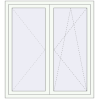 Pricing Tilt-and-Turn 1280x1395 mm REHAU ENERGY-SAVING SYNEGO MD RAL 9016 Traffic white two-sided