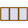 Pricing Tilt-and-Turn 3000x1500 mm REHAU OPTIMUM EURO-DESIGN 70 GOLDEN OAK two-sided
