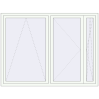 Pricing Tilt-and-Turn 2000x1500 mm REHAU OPTIMUM EURO-DESIGN 70 RAL 9016 Traffic white two-sided