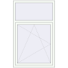 Pricing Tilt-and-Turn 1000x1600 mm REHAU BRILLANT DESIGN RAL 9016 Traffic white two-sided