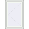 Pricing Tilt-and-Turn 700x1050 mm REHAU OPTIMUM EURO-DESIGN 70 RAL 9016 Traffic white two-sided