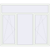 Pricing Tilt-and-Turn 2100x1800 mm REHAU ENERGY-SAVING SYNEGO MD RAL 9016 Traffic white two-sided