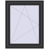 Pricing Tilt-and-Turn 800x1000 mm REHAU OPTIMUM EURO-DESIGN 70 ANTHRACITE_GREY_GLATT two-sided