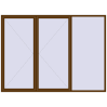 Pricing Tilt-and-Turn 3000x2200 mm REHAU ENERGY-SAVING SYNEGO MD WALNUT external