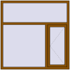 Pricing Tilt-and-Turn 1500x1500 mm REHAU OPTIMUM EURO-DESIGN 70 GOLDEN OAK external