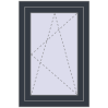 Pricing Tilt-and-Turn 600x900 mm REHAU OPTIMUM EURO-DESIGN 70 ANTHRACITE_GREY_STRUKTURAL two-sided
