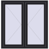Pricing Tilt-and-Turn 1170x1200 mm REHAU ENERGY-SAVING SYNEGO MD BLACK_ULTI-MATT two-sided