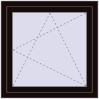 Pricing Tilt-and-Turn 860x860 mm REHAU OPTIMUM EURO-DESIGN 70 BLACK_BROWN two-sided