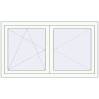 Pricing Tilt-and-Turn 1400x800 mm REHAU ENERGY-SAVING SYNEGO MD RAL 9016 Traffic white two-sided