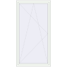 Pricing Tilt-and-Turn 1200x2300 mm REHAU ENERGY-SAVING SYNEGO MD RAL 9016 Traffic white two-sided