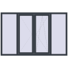 Pricing Tilt-and-Turn 2000x1295 mm REHAU OPTIMUM EURO-DESIGN 70 ANTHRACITE_GREY_STRUKTURAL two-sided