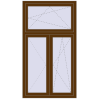 Pricing Tilt-and-Turn 1000x1800 mm REHAU OPTIMUM EURO-DESIGN 70 WALNUT external