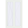 Pricing Tilt-and-Turn 1020x1720 mm REHAU OPTIMUM EURO-DESIGN 70 RAL 9016 Traffic white two-sided
