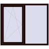 Pricing Tilt-and-Turn 1500x1300 mm REHAU OPTIMUM EURO-DESIGN 70 CHOCOLATE_BROWN two-sided