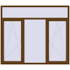 Pricing Tilt-and-Turn 2100x1800 mm REHAU ENERGY-SAVING SYNEGO MD WALNUT external