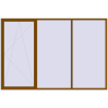 Pricing Tilt-and-Turn 3500x2350 mm REHAU ENERGY-SAVING SYNEGO MD GOLDEN OAK two-sided