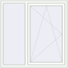 Pricing Tilt-and-Turn 1300x1300 mm REHAU OPTIMUM EURO-DESIGN 70 RAL 9016 Traffic white two-sided