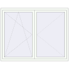 Pricing Tilt-and-Turn 1800x1400 mm REHAU ENERGY-SAVING SYNEGO MD RAL 9016 Traffic white two-sided