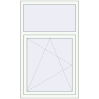Pricing Tilt-and-Turn 900x1500 mm REHAU BRILLANT DESIGN RAL 9016 Traffic white two-sided