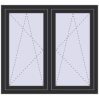 Pricing Tilt-and-Turn 1200x1100 mm REHAU OPTIMUM EURO-DESIGN 70 ANTHRACITE_GREY_GLATT two-sided