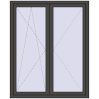 Pricing Tilt-and-Turn 1300x1600 mm REHAU ENERGY-SAVING SYNEGO MD BASALT_GREY two-sided