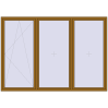 Pricing Tilt-and-Turn 3000x2100 mm REHAU ENERGY-SAVING SYNEGO MD LIGHT_OAK two-sided