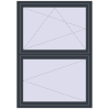 Pricing Tilt-and-Turn 1200x1700 mm REHAU ENERGY-SAVING SYNEGO MD ANTHRACITE_GREY_STRUKTURAL two-sided