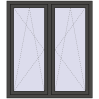 Ustalenie cen Okna skrzydłowe 1320x1445 mm REHAU ENERGY-SAVING SYNEGO MD BASALT_GREY zewnętrzny