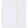 Pricing Tilt-and-Turn 1500x1700 mm REHAU ENERGY-SAVING SYNEGO MD RAL 9016 Traffic white two-sided