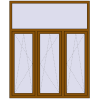 Pricing Tilt-and-Turn 1650x2000 mm REHAU ENERGY-SAVING SYNEGO MD GOLDEN OAK external