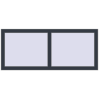 Pricing Tilt-and-Turn 1300x550 mm REHAU OPTIMUM EURO-DESIGN 70 ANTHRACITE_GREY_STRUKTURAL two-sided