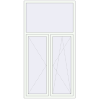 Pricing Tilt-and-Turn 1230x2330 mm REHAU OPTIMUM EURO-DESIGN 70 RAL 9016 Traffic white two-sided