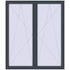 Pricing Tilt-and-Turn 1800x2100 mm REHAU OPTIMUM EURO-DESIGN 70 ANTHRACITE_GREY_STRUKTURAL two-sided