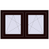 Pricing Tilt-and-Turn 1000x600 mm REHAU OPTIMUM EURO-DESIGN 70 CHOCOLATE_BROWN two-sided
