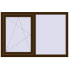 Ustalenie cen Okna skrzydłowe 1350x900 mm EPSILON OPTIMA DARK_OAK dwustronny