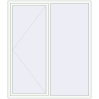 Pricing Tilt-and-Turn 1800x2100 mm REHAU OPTIMUM EURO-DESIGN 70 RAL 9016 Traffic white two-sided